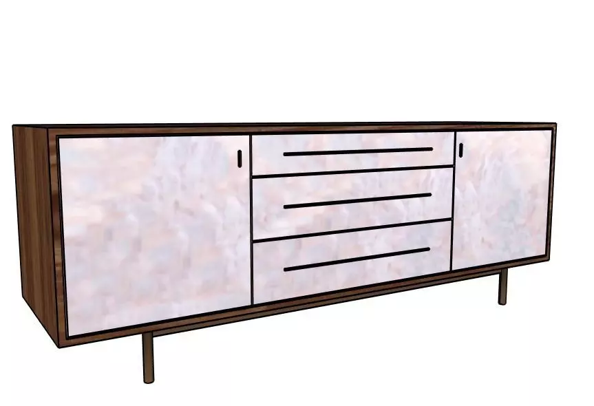 Jasper Credenza by WUD 3D model