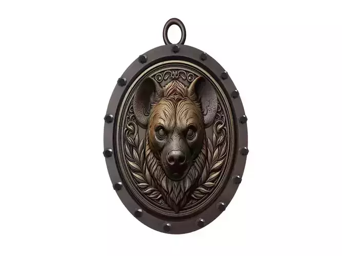 Hyena Animal Pendant