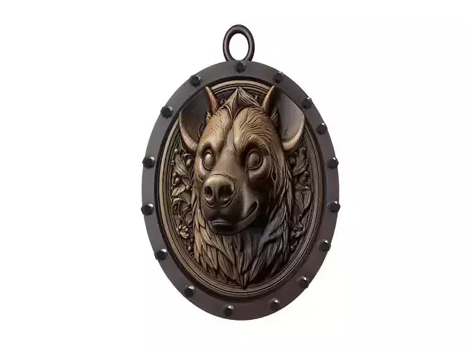 Hyena Animal Pendant