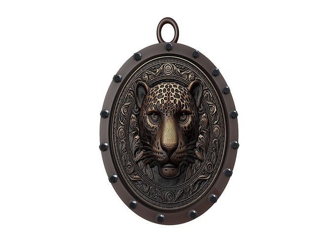 Jaguar Animal Pendant 3D print model