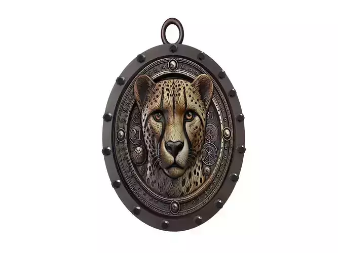 Cheetah Animal Pendant