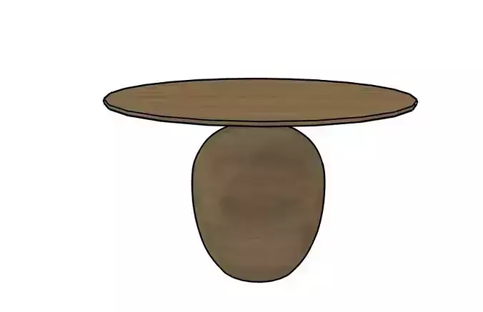 Kahsa Round Dining Table by Gloster 