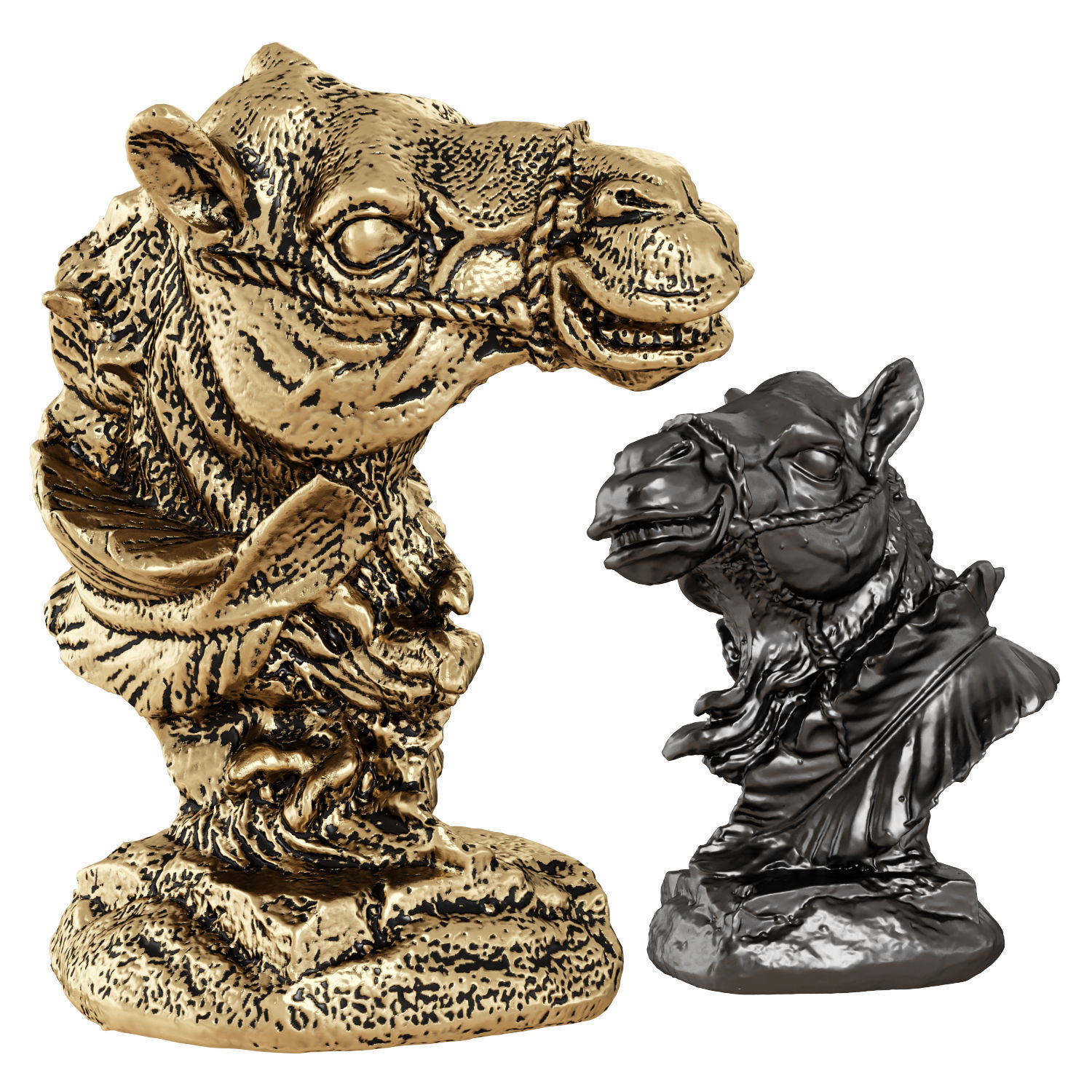 Camel Head Statue 3D model_1