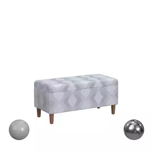 HomePop Malmo Bench -Natural Woven Geo