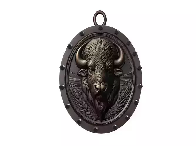 Buffalo Animal Pendant