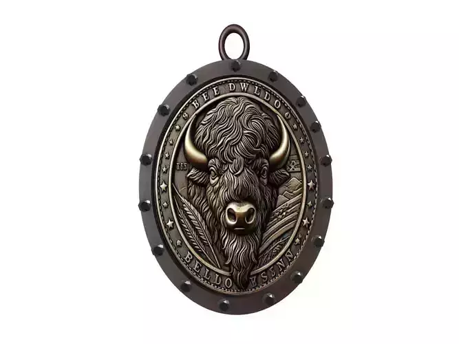 Buffalo Animal Pendant