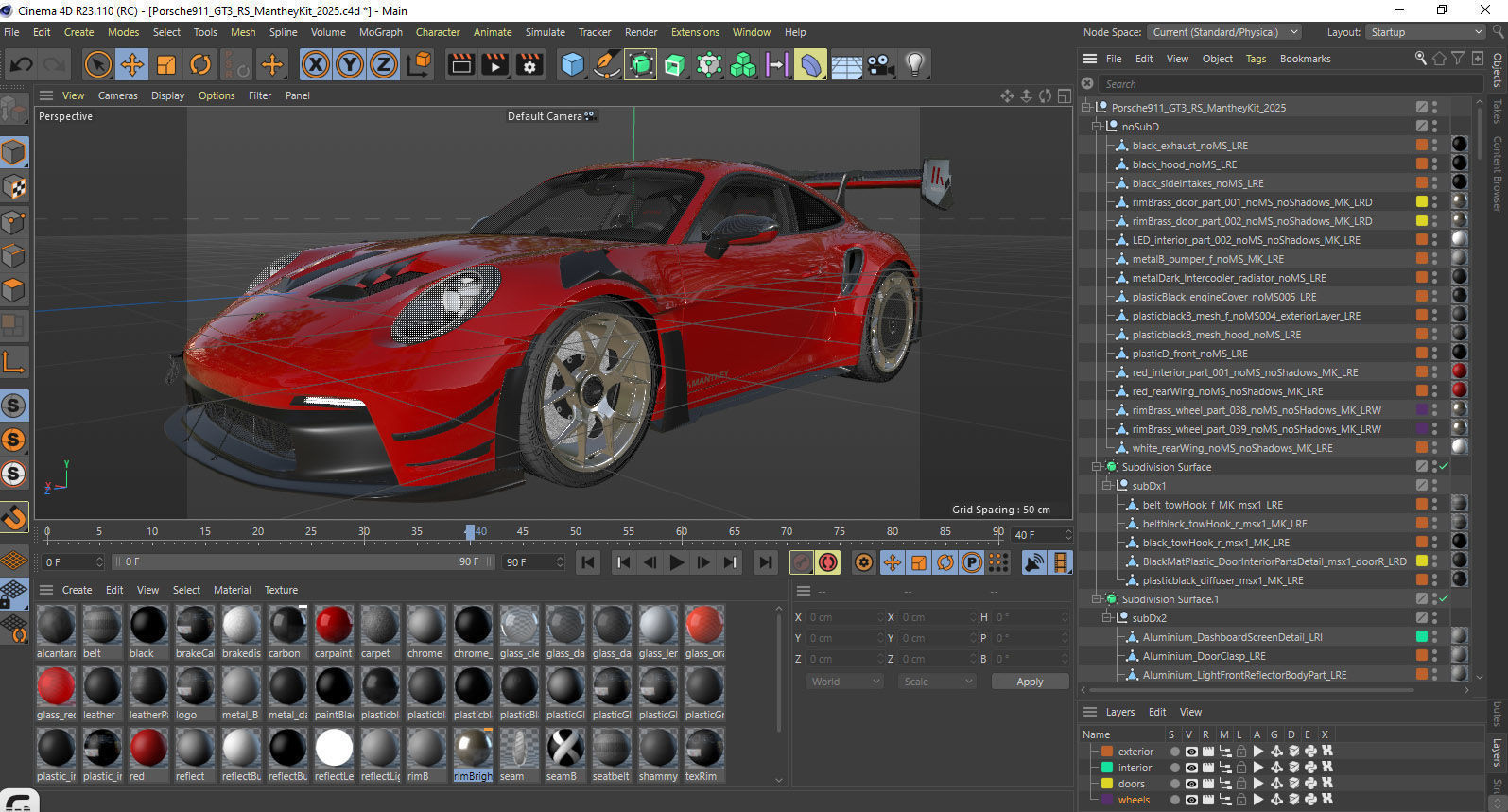 Porsche 911 GT3 RS 992 Manthey Kit 2025 3D model_40
