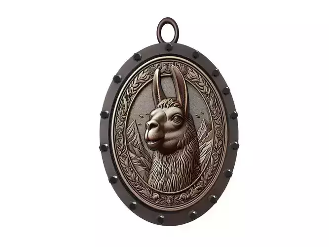 Llama Animal Pendant