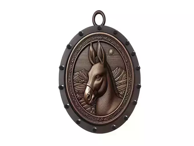Donkey Animal Pendant