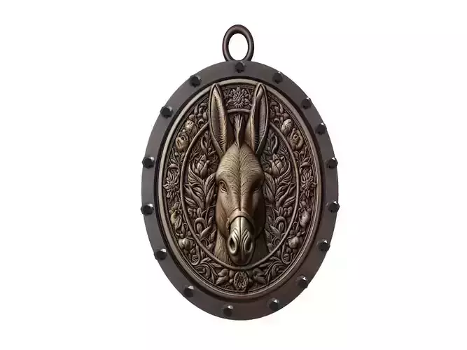 Donkey Animal Pendant