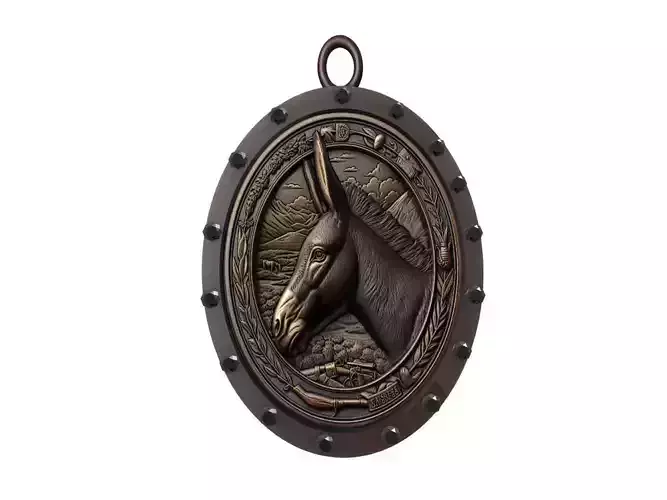 Mule Animal Pendant