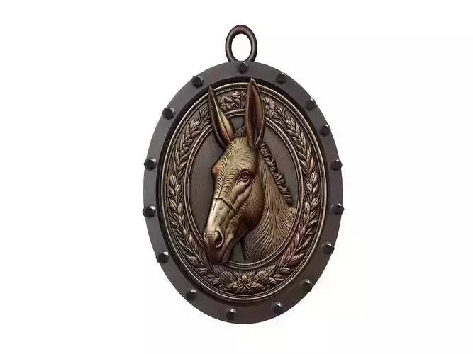 Mule Animal Pendant