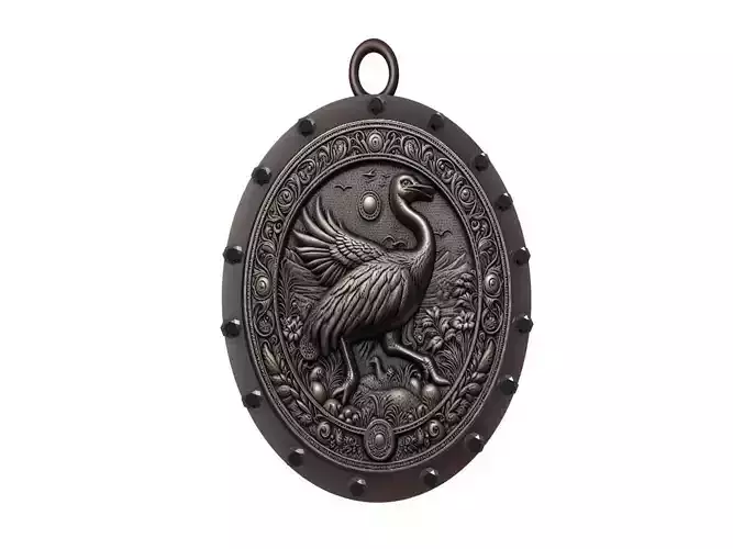 Ostrich Animal Pendant