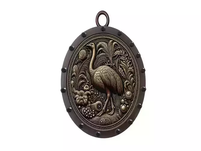 Ostrich Animal Pendant