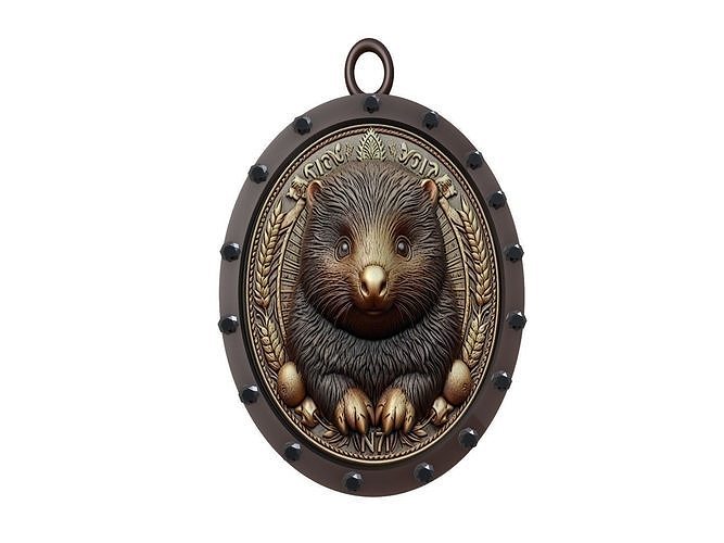Kiwi Animal Pendant 3D print model