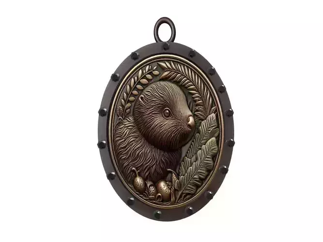 Kiwi Animal Pendant