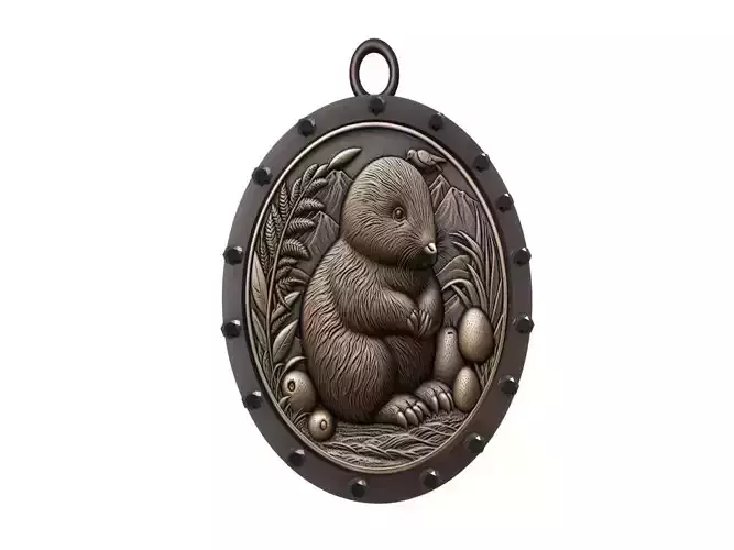 Kiwi Animal Pendant