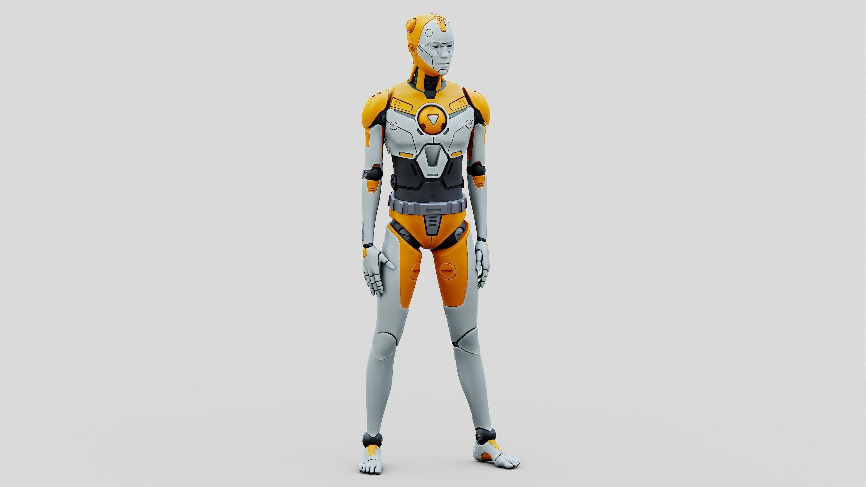 HUMANOID ORPHEUS-I  Rigged for Unreal Engine - Unity - MIXAMO 3D model_5