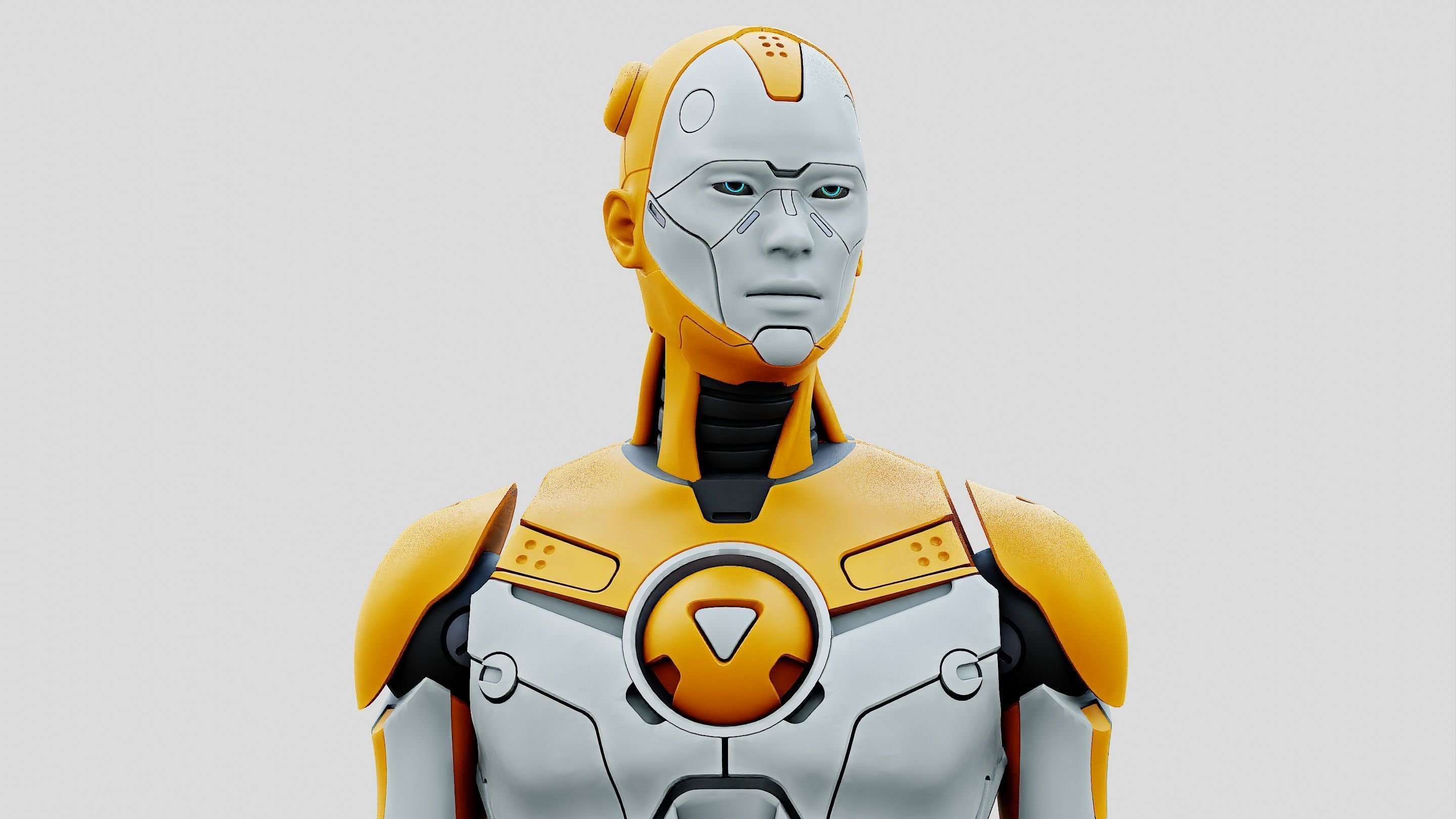 HUMANOID ORPHEUS-I  Rigged for Unreal Engine - Unity - MIXAMO 3D model_25
