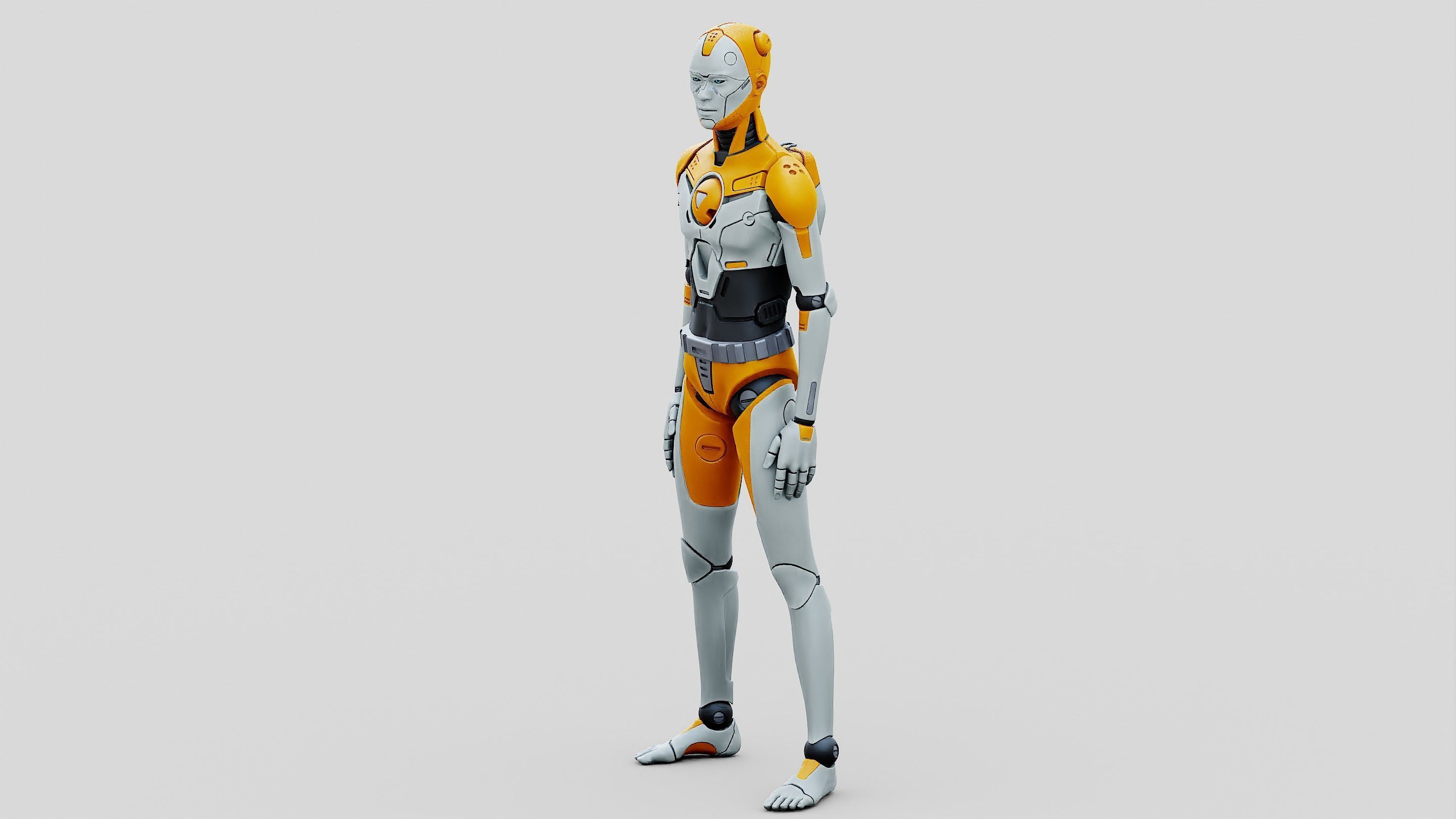 HUMANOID ORPHEUS-I  Rigged for Unreal Engine - Unity - MIXAMO 3D model_22