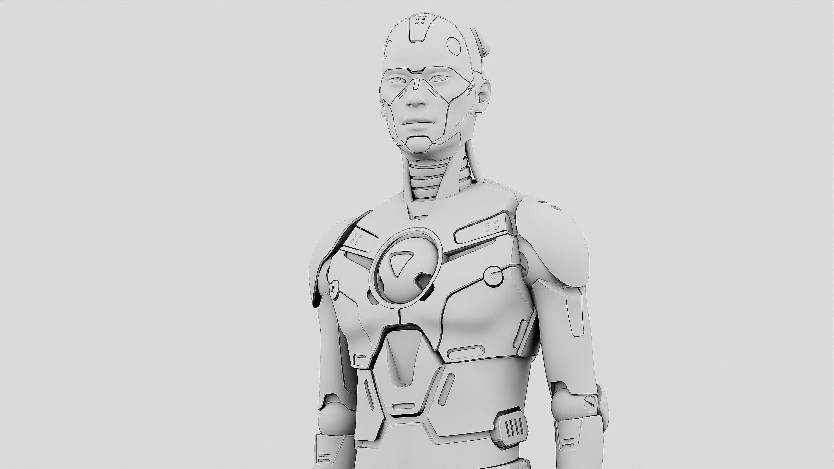 HUMANOID ORPHEUS-I  Rigged for Unreal Engine - Unity - MIXAMO 3D model_34