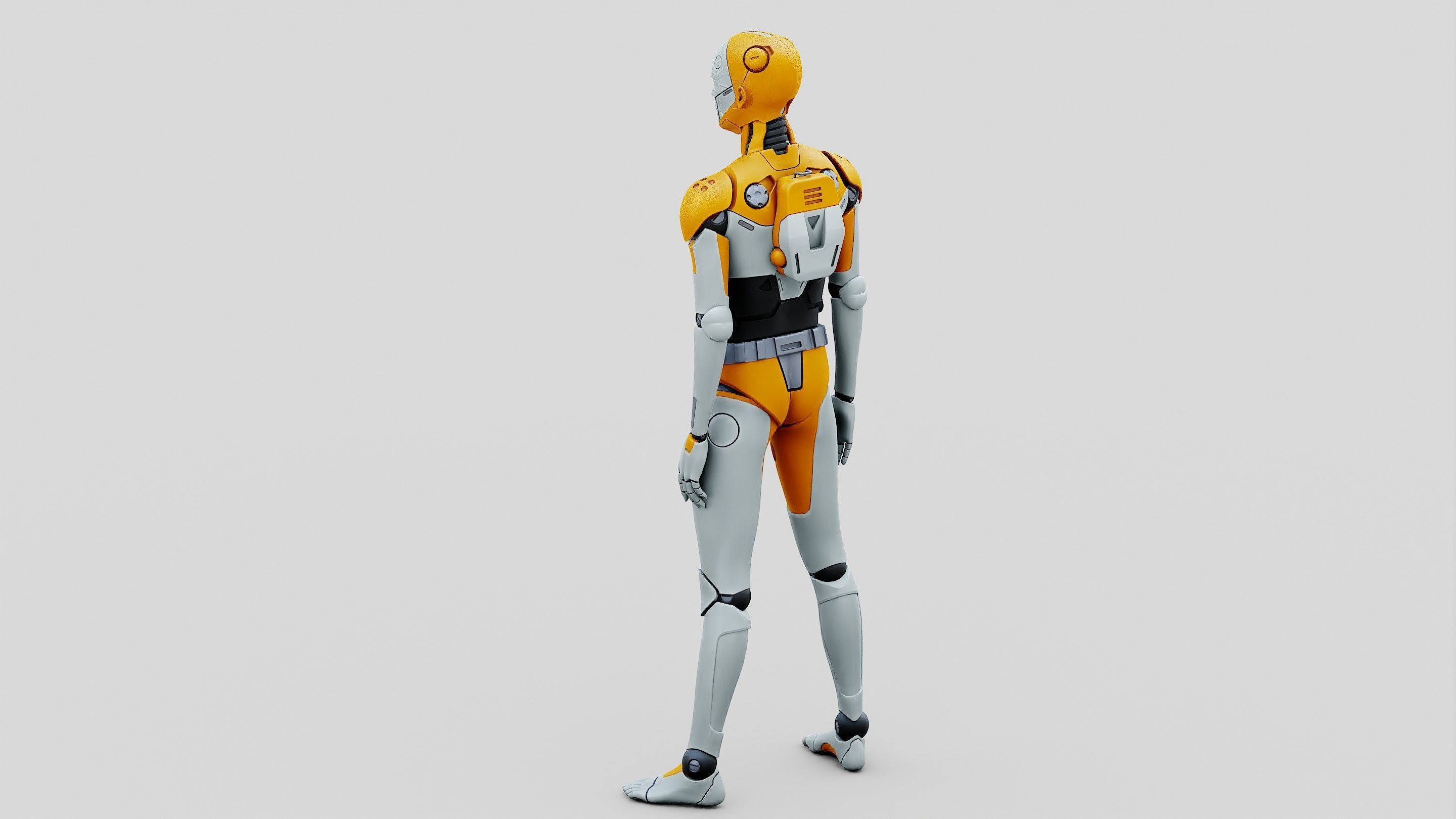 HUMANOID ORPHEUS-I  Rigged for Unreal Engine - Unity - MIXAMO 3D model_19