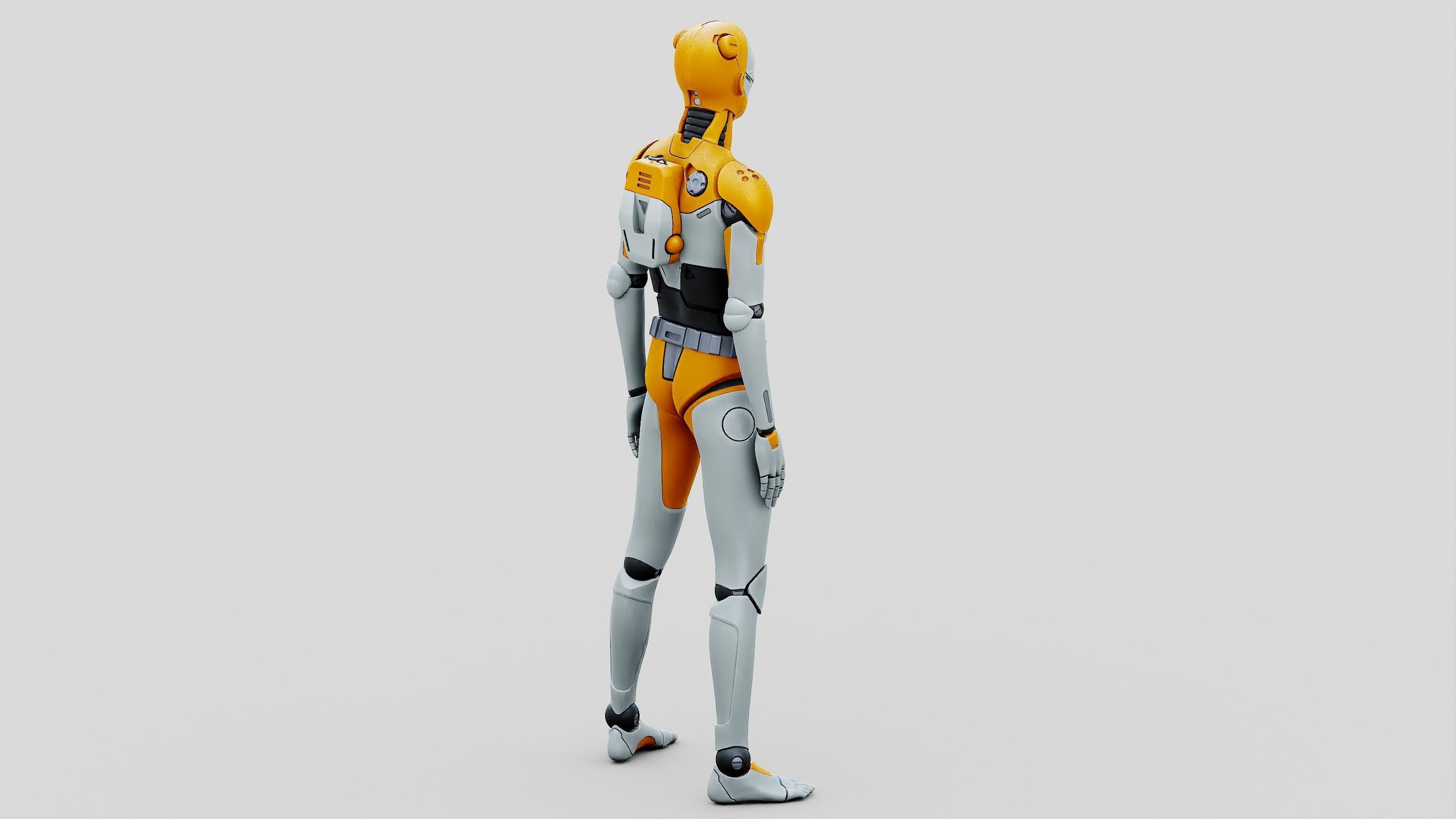 HUMANOID ORPHEUS-I  Rigged for Unreal Engine - Unity - MIXAMO 3D model_14