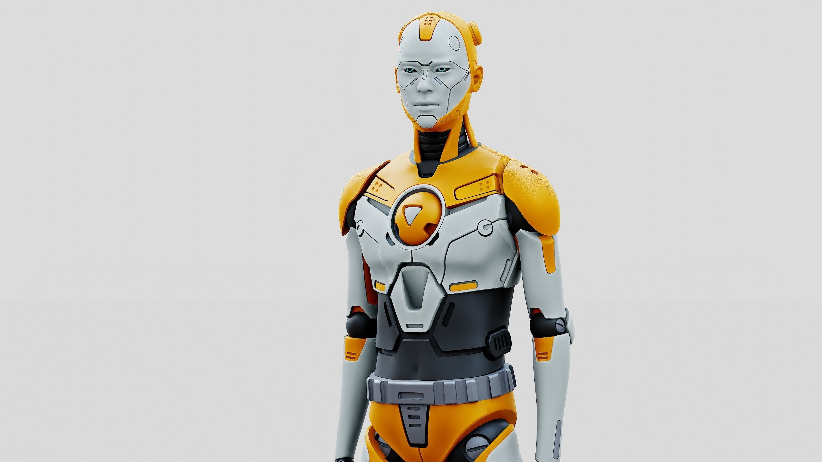 HUMANOID ORPHEUS-I  Rigged for Unreal Engine - Unity - MIXAMO 3D model_24