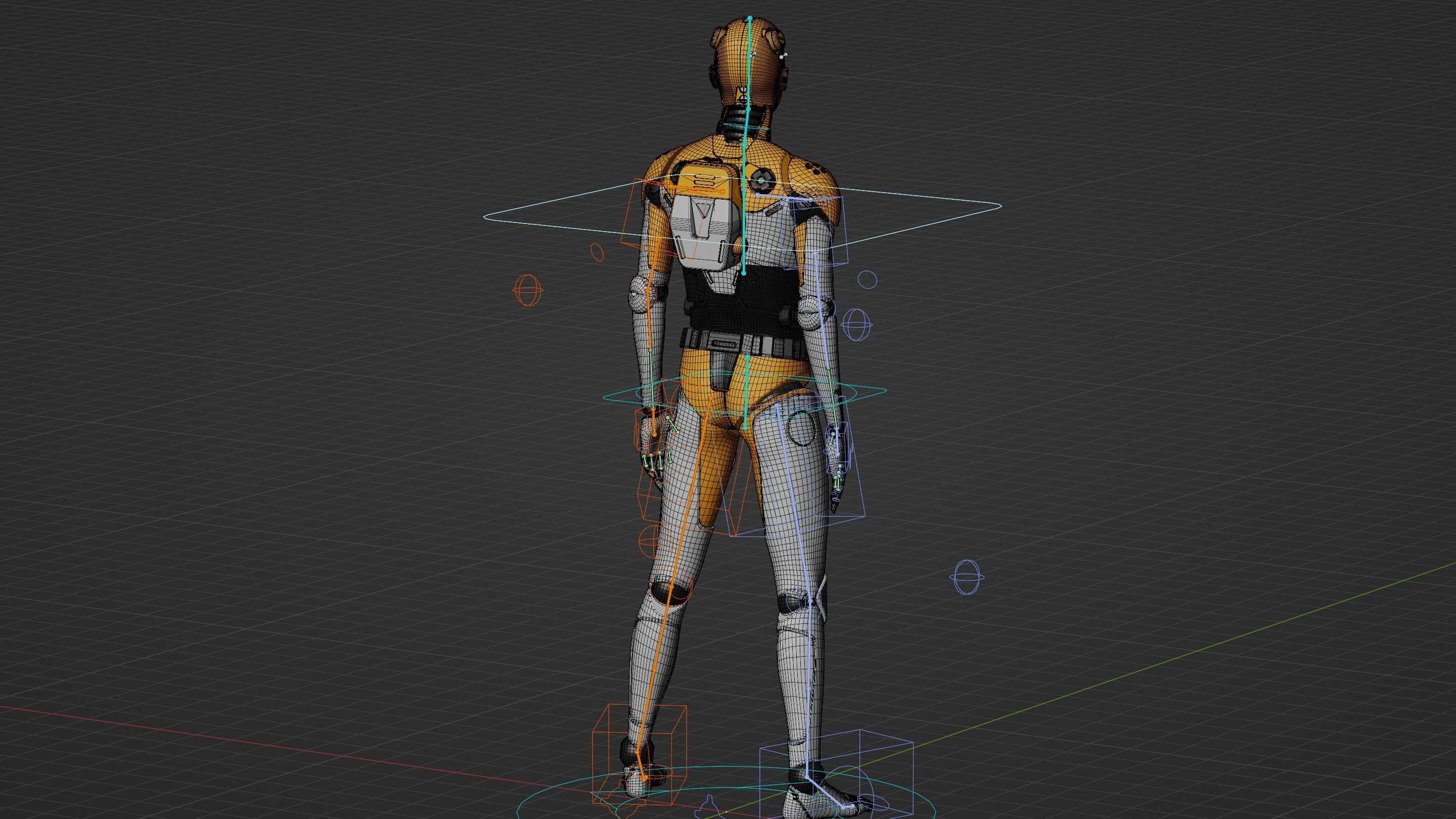 HUMANOID ORPHEUS-I  Rigged for Unreal Engine - Unity - MIXAMO 3D model_38