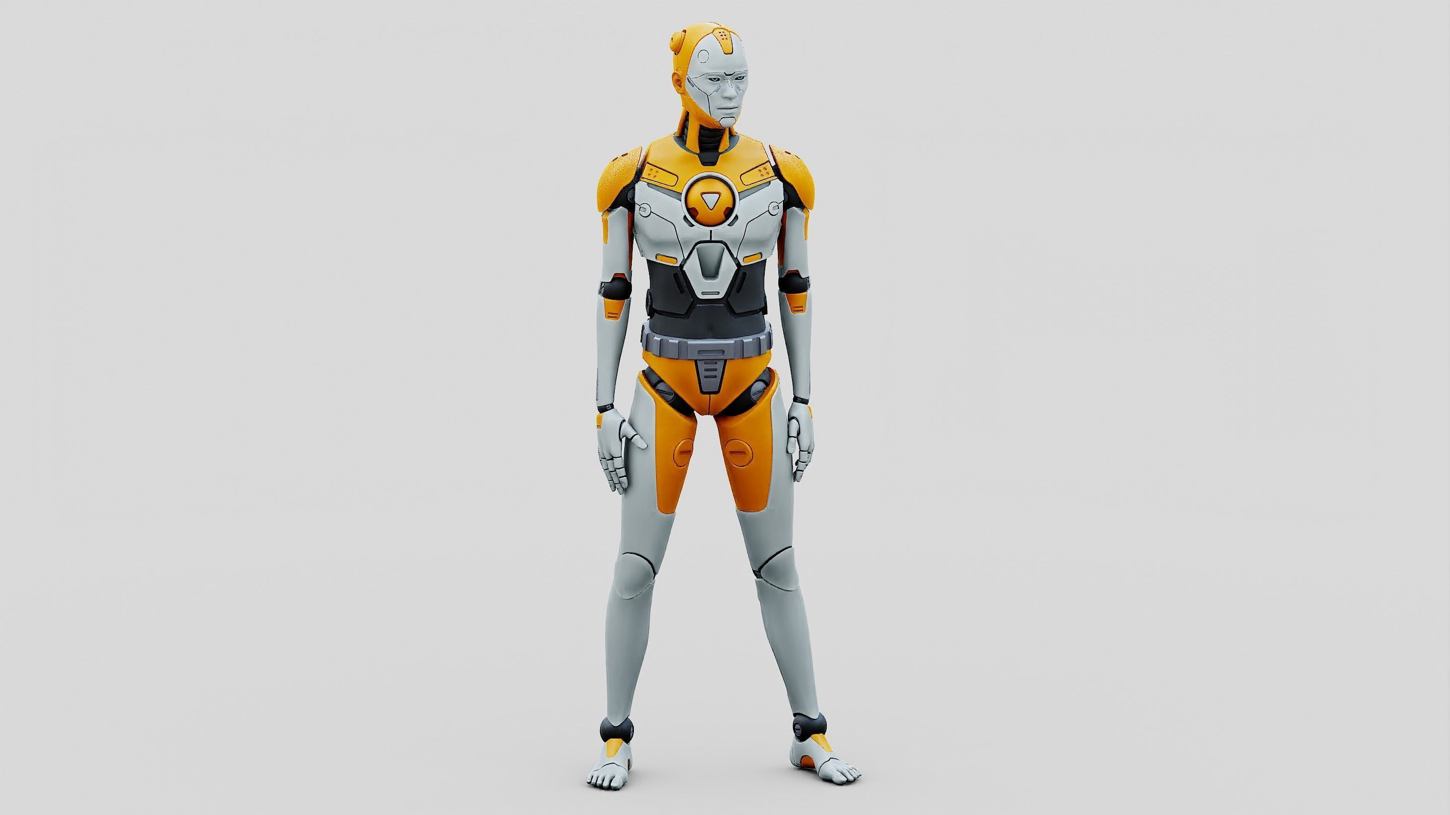 HUMANOID ORPHEUS-I  Rigged for Unreal Engine - Unity - MIXAMO 3D model_4