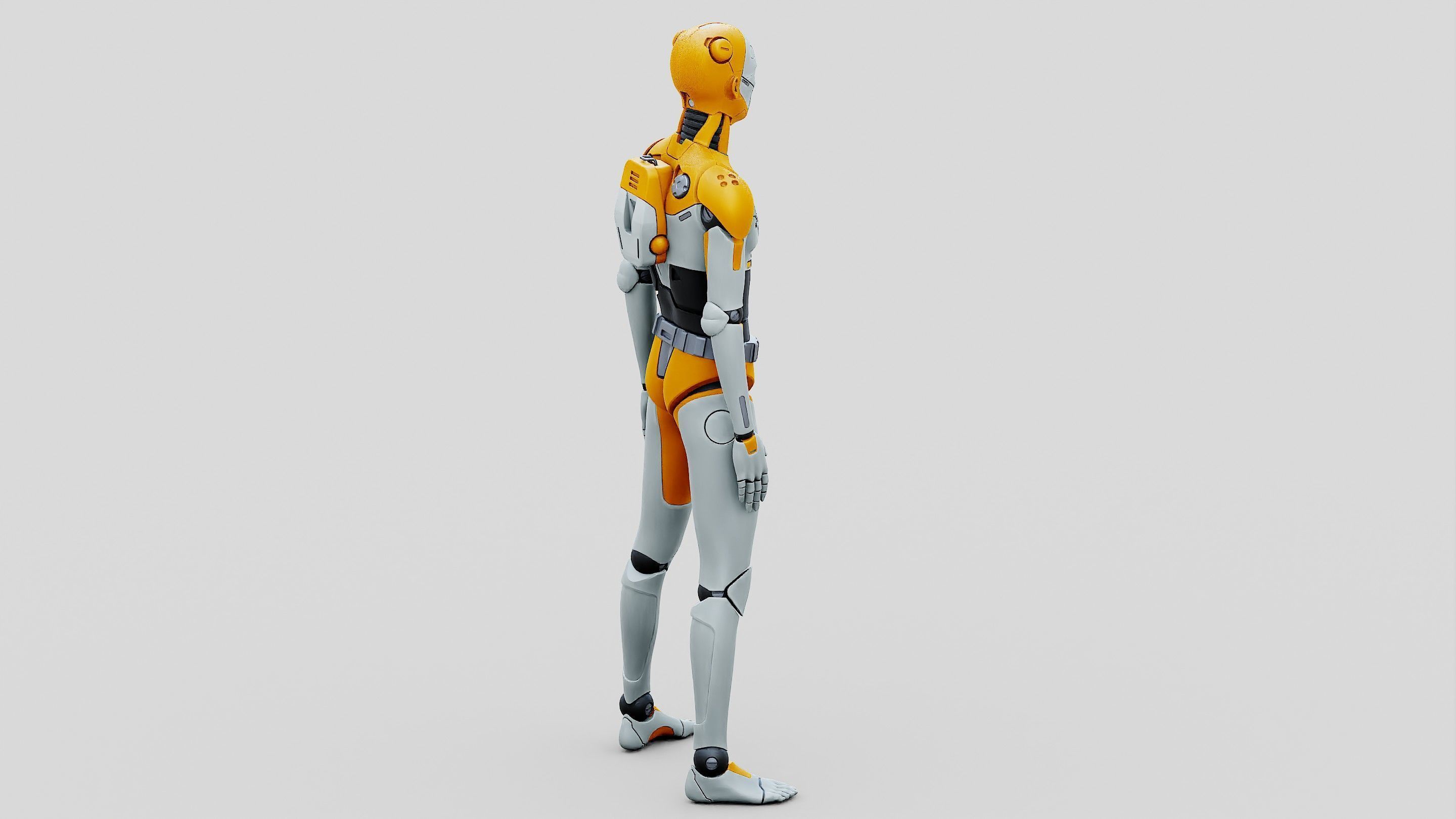 HUMANOID ORPHEUS-I  Rigged for Unreal Engine - Unity - MIXAMO 3D model_13