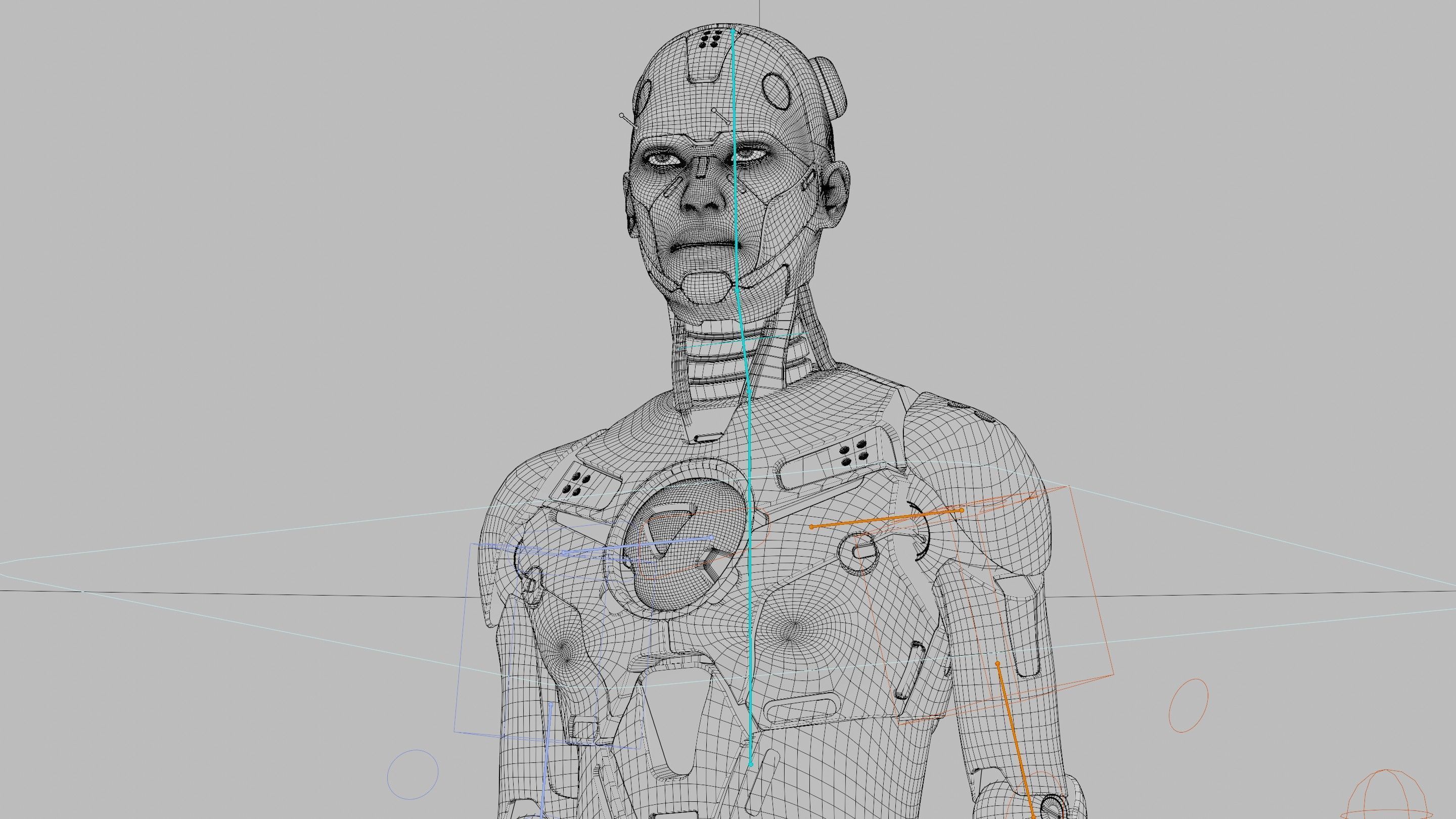HUMANOID ORPHEUS-I  Rigged for Unreal Engine - Unity - MIXAMO 3D model_42
