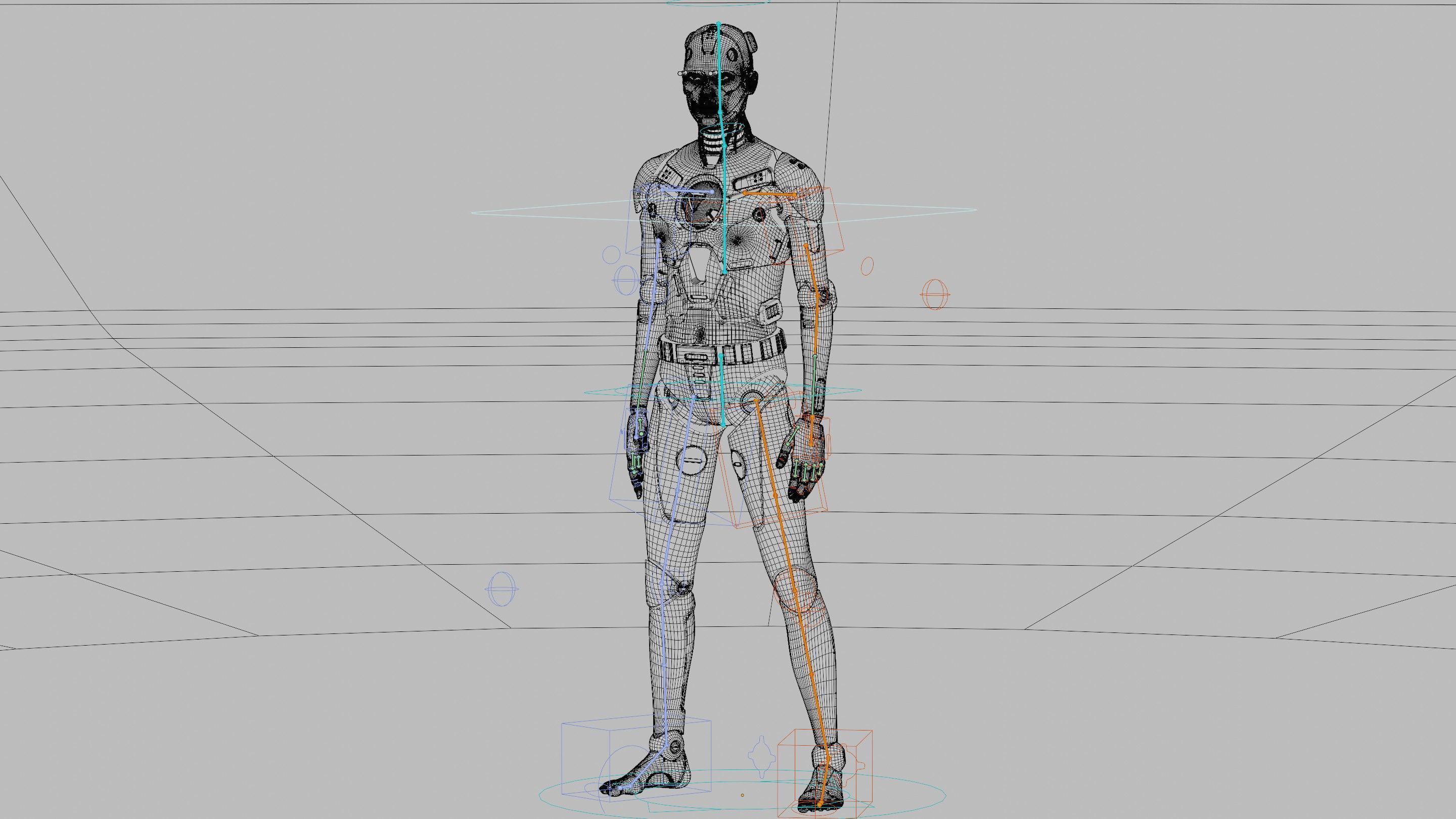 HUMANOID ORPHEUS-I  Rigged for Unreal Engine - Unity - MIXAMO 3D model_40