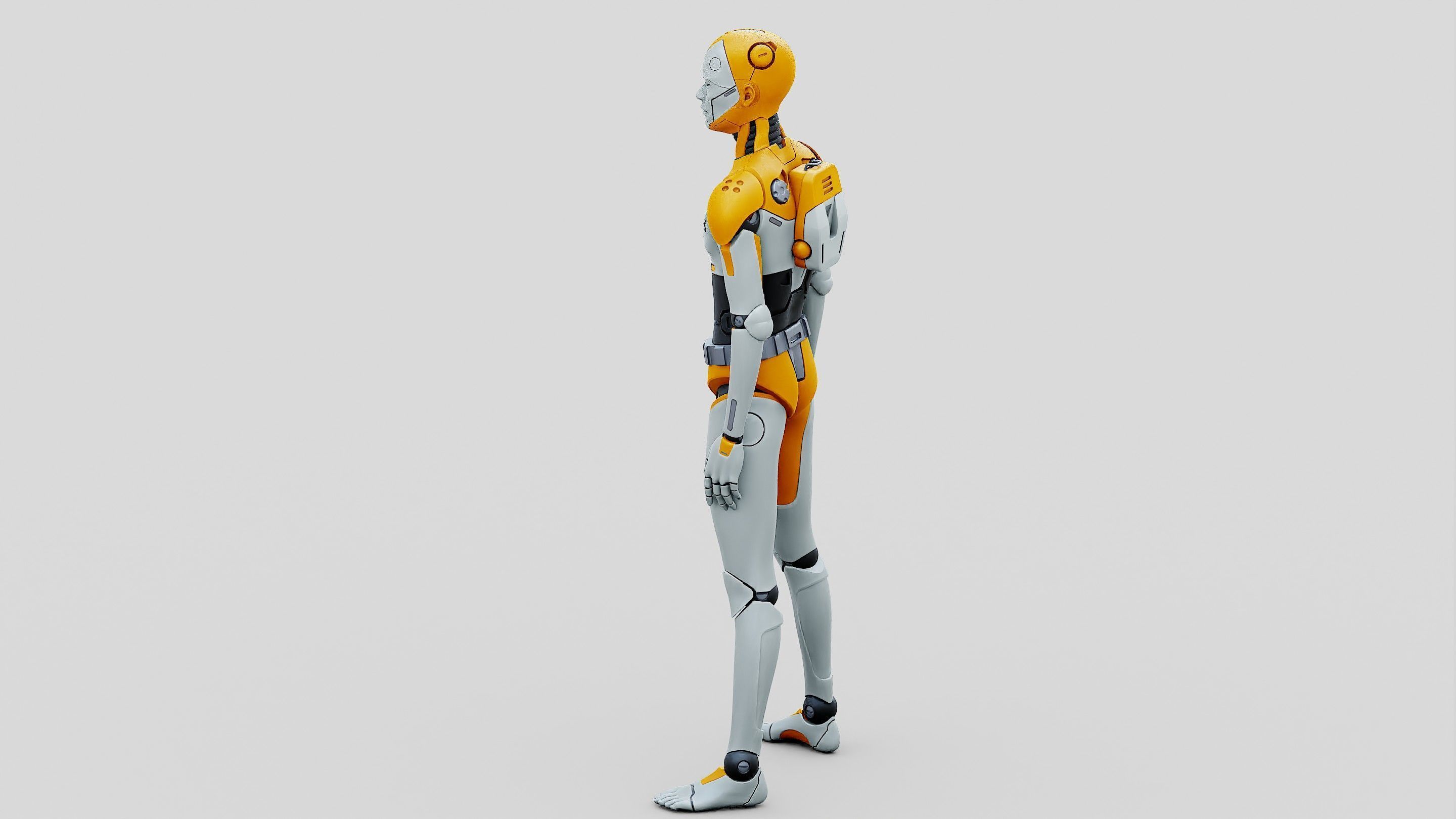 HUMANOID ORPHEUS-I  Rigged for Unreal Engine - Unity - MIXAMO 3D model_20