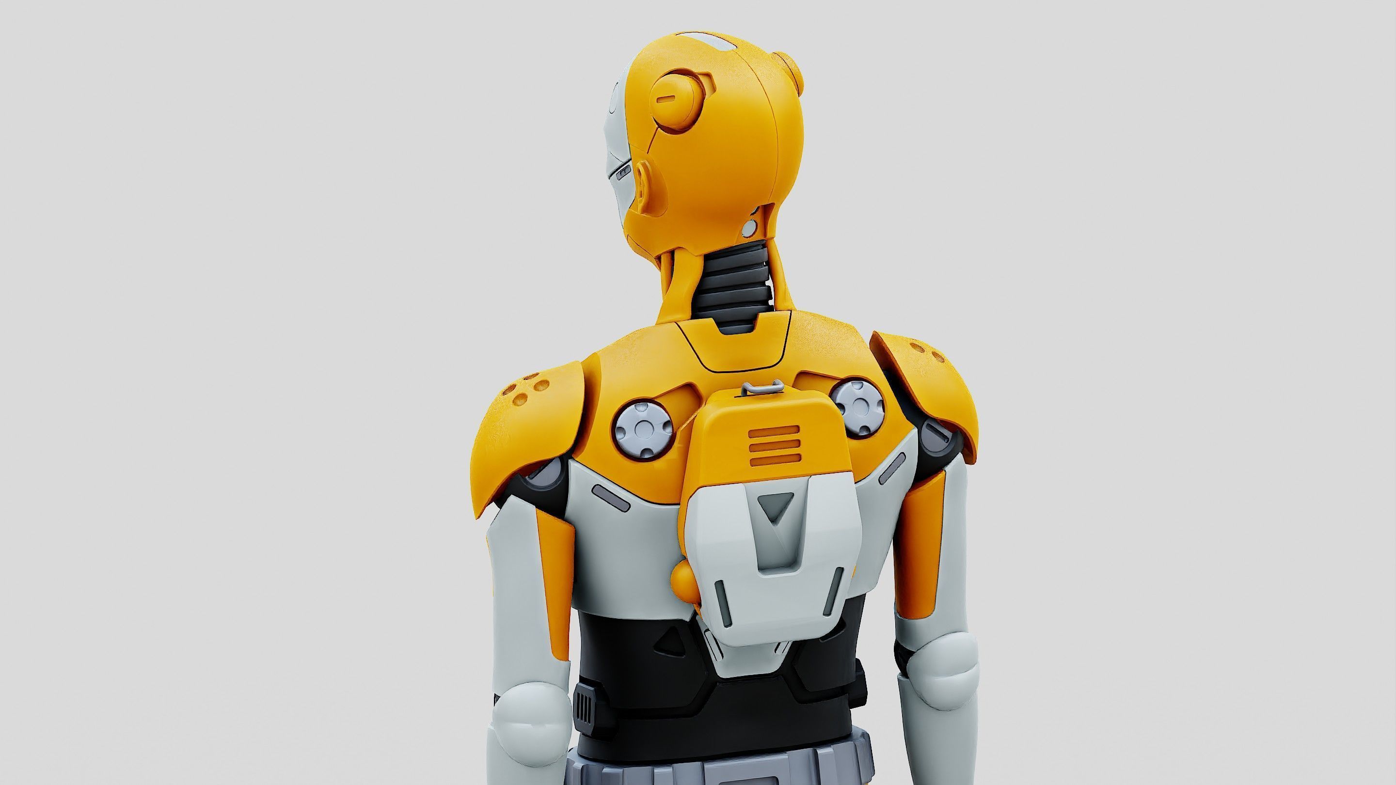 HUMANOID ORPHEUS-I  Rigged for Unreal Engine - Unity - MIXAMO 3D model_27