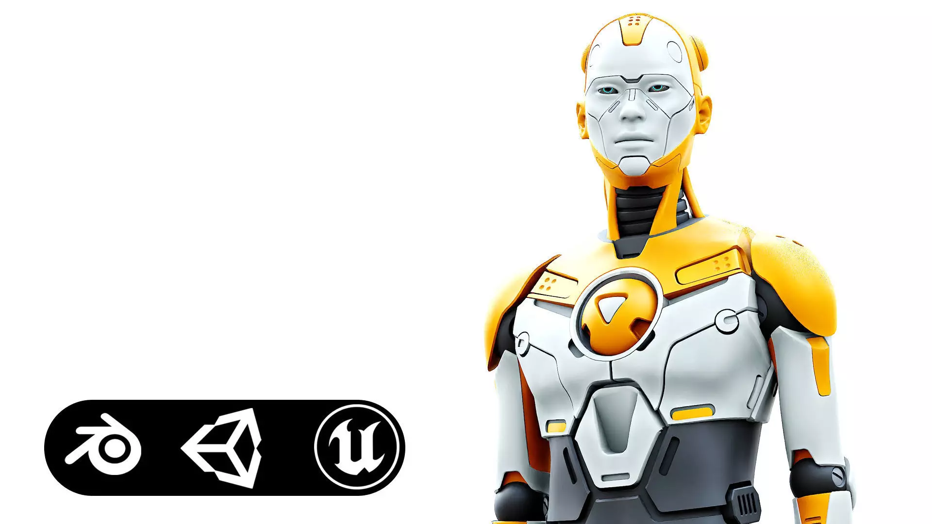 HUMANOID ORPHEUS-I  Rigged for Unreal Engine - Unity - MIXAMO 3D model_0