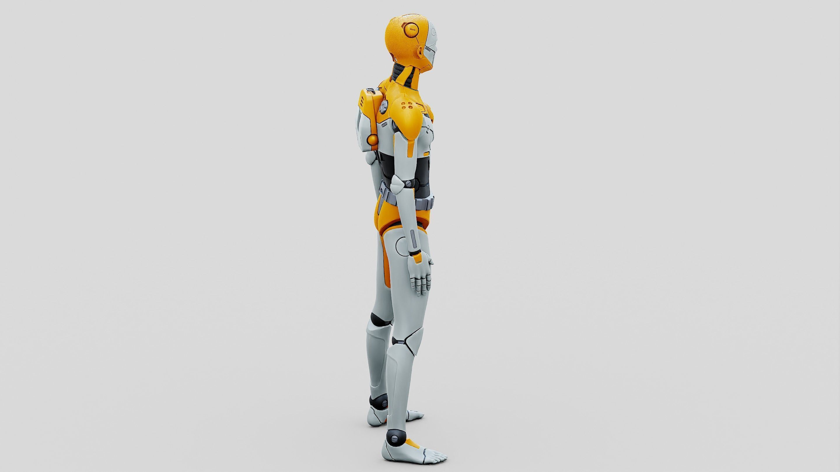 HUMANOID ORPHEUS-I  Rigged for Unreal Engine - Unity - MIXAMO 3D model_12