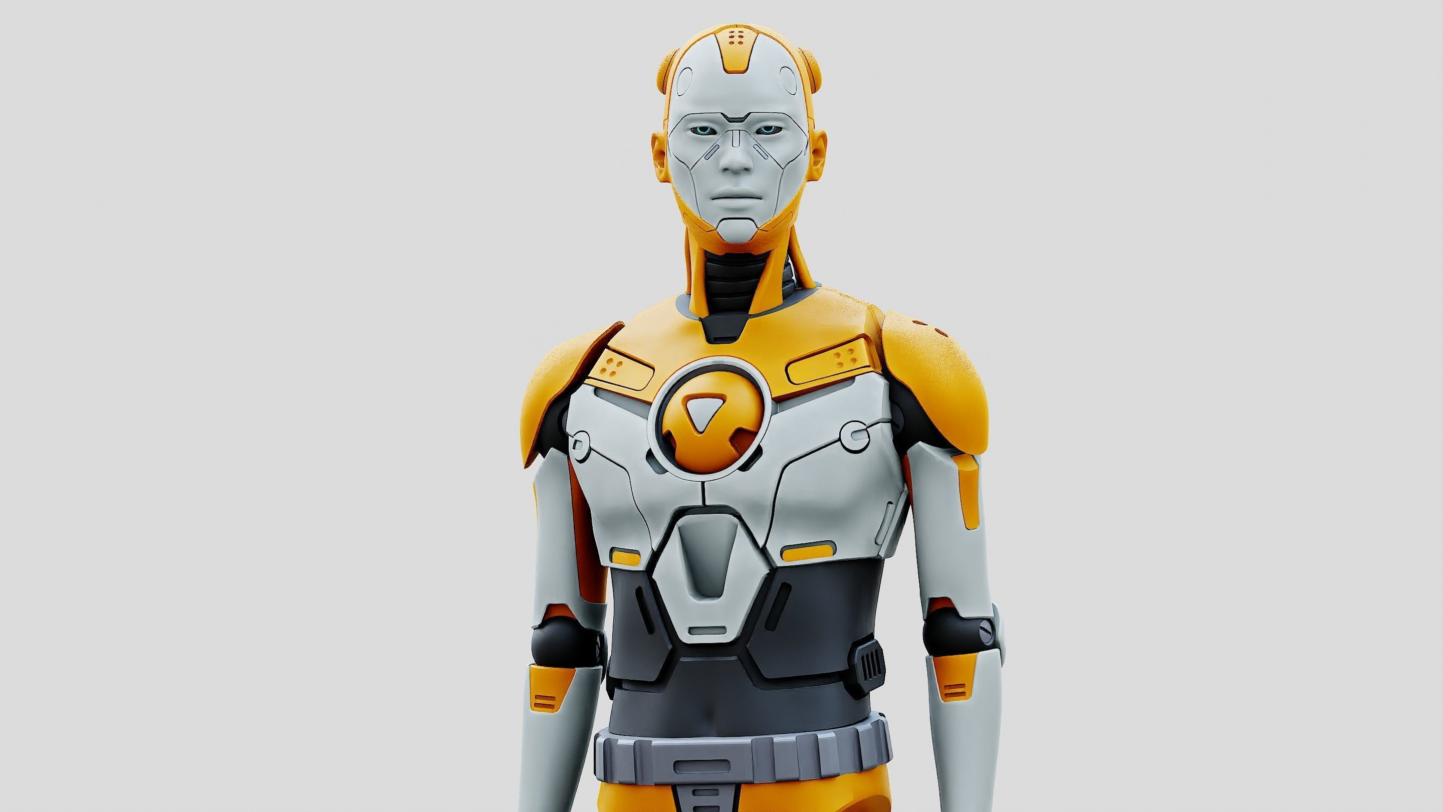 HUMANOID ORPHEUS-I  Rigged for Unreal Engine - Unity - MIXAMO 3D model_2