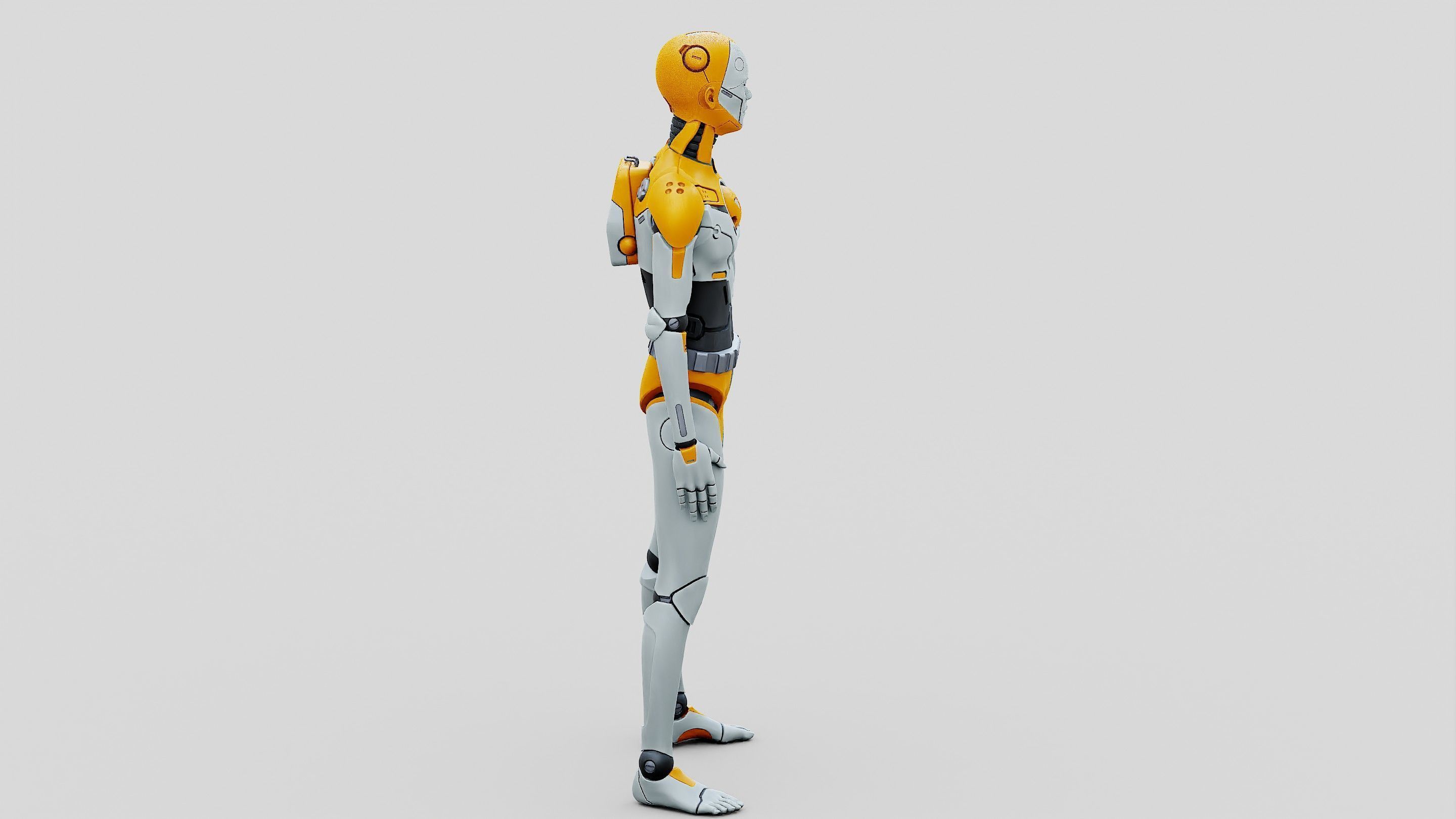 HUMANOID ORPHEUS-I  Rigged for Unreal Engine - Unity - MIXAMO 3D model_11