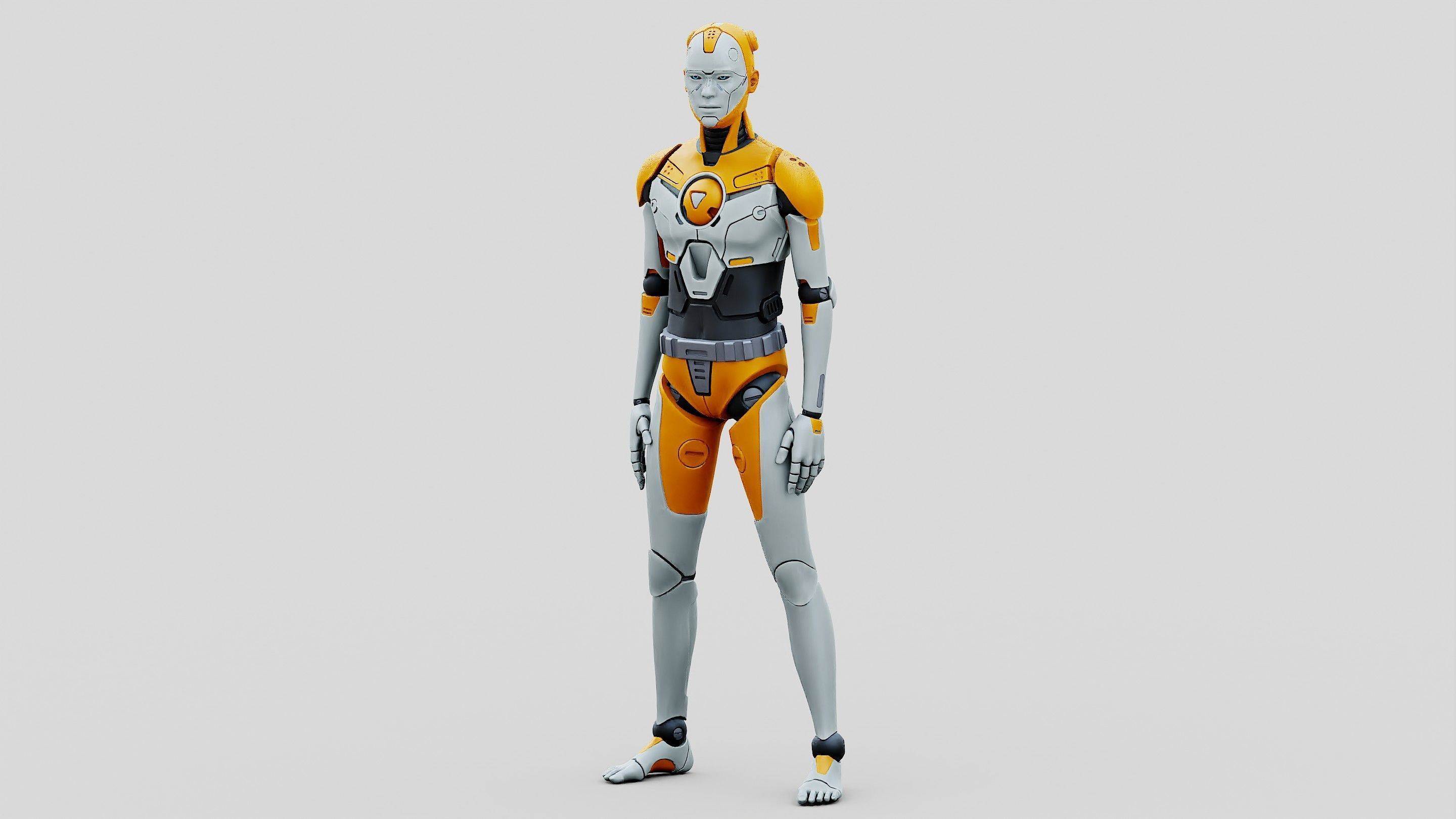 HUMANOID ORPHEUS-I  Rigged for Unreal Engine - Unity - MIXAMO 3D model_23