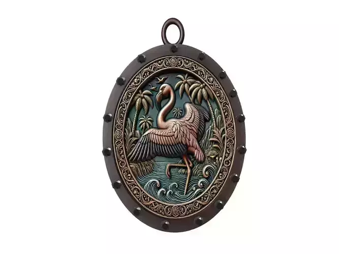 Flamingo Animal Pendant