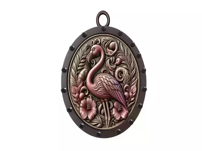 Flamingo Animal Pendant