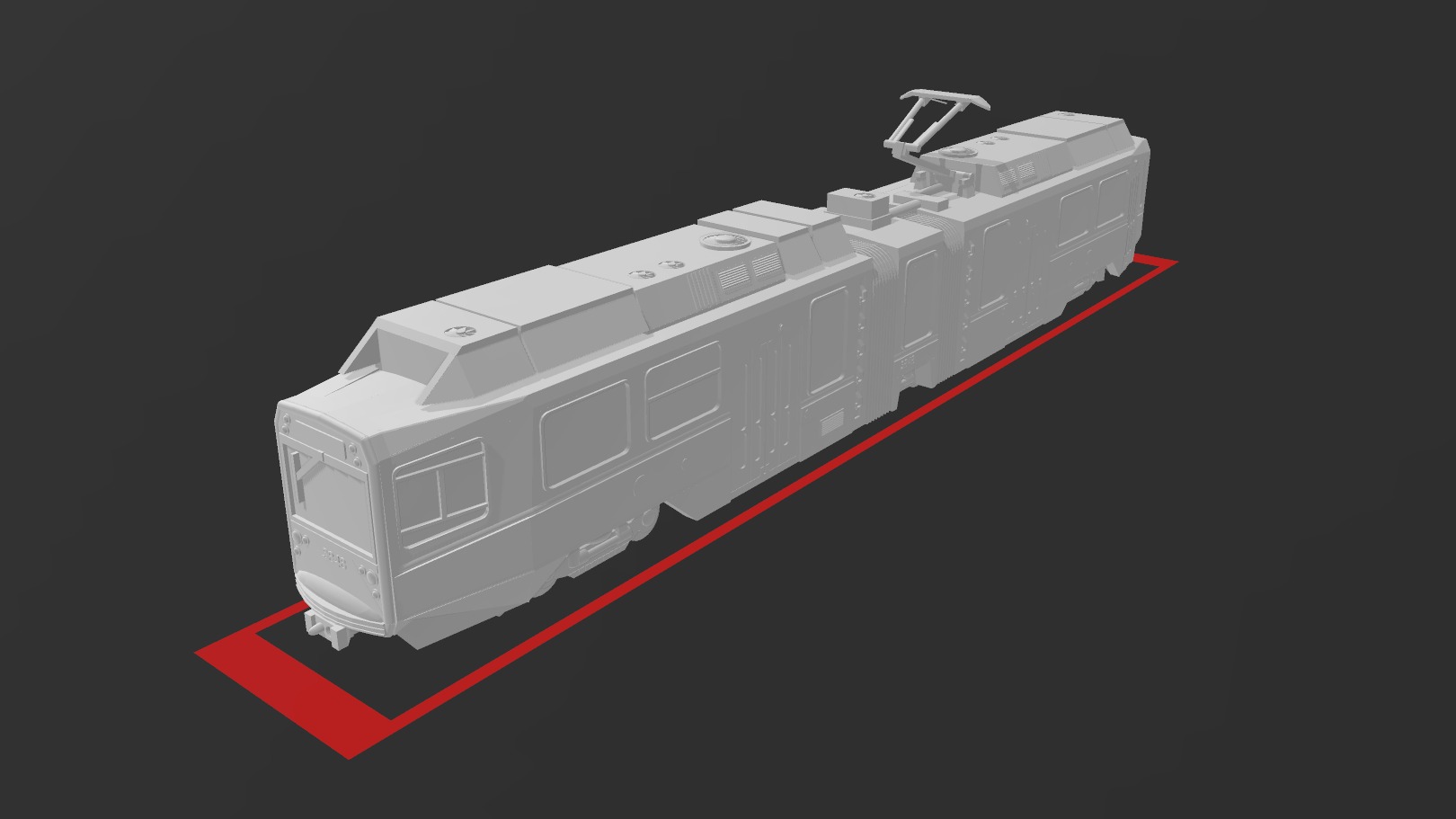 MBTA Green Line Breda Type 8 LRV 3D print model_2