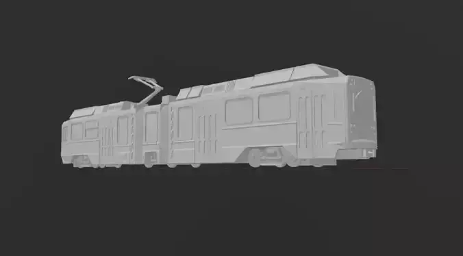 MBTA Green Line Breda Type 8 LRV 3D print model