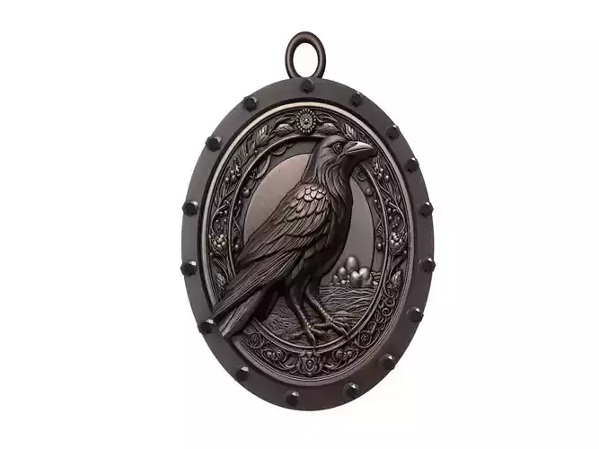 Crow Animal Pendant
