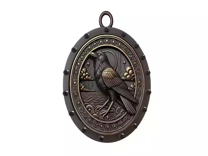 Crow Animal Pendant