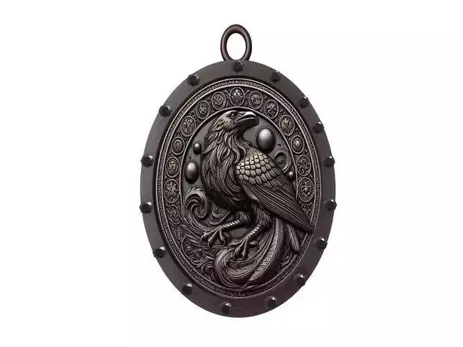 Raven Animal Pendant