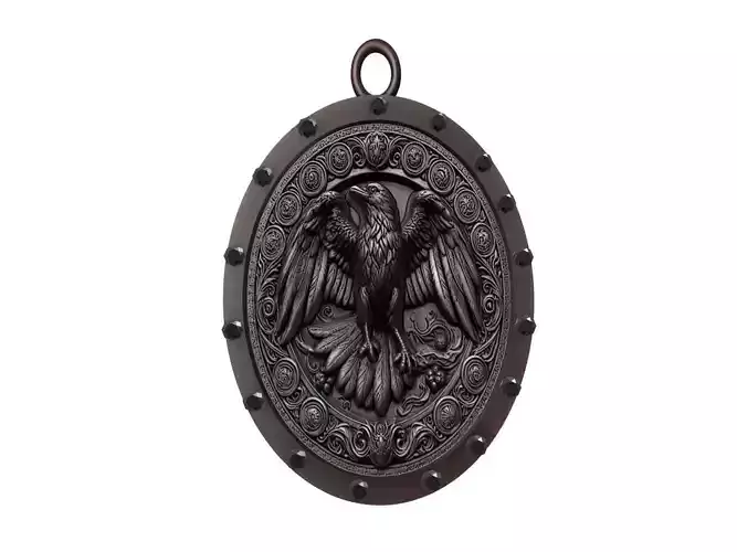 Raven Animal Pendant