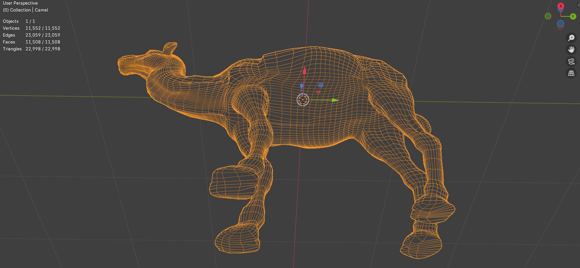 3D Realistic Camel Model Low-poly 3D model_18