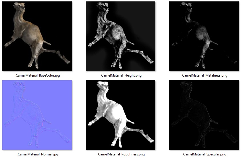 3D Realistic Camel Model Low-poly 3D model_21